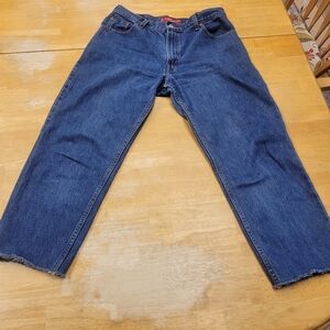 Levi's Vintage Blank Tab Classic Relaxed Tapered 550 Denim Jeans Women Size 12